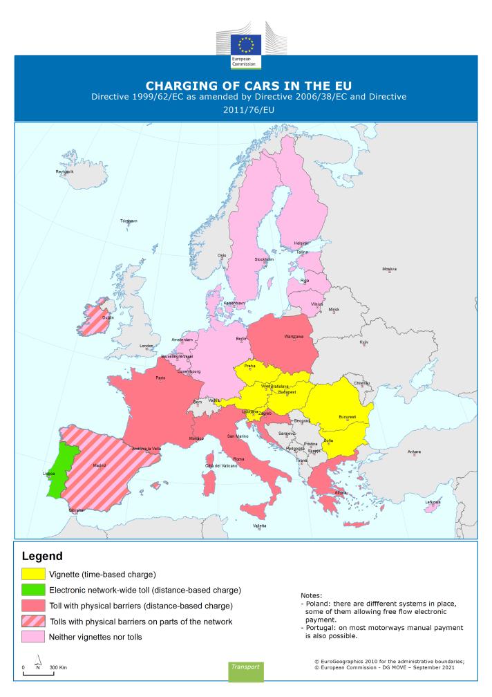 Charging of cars in the EU