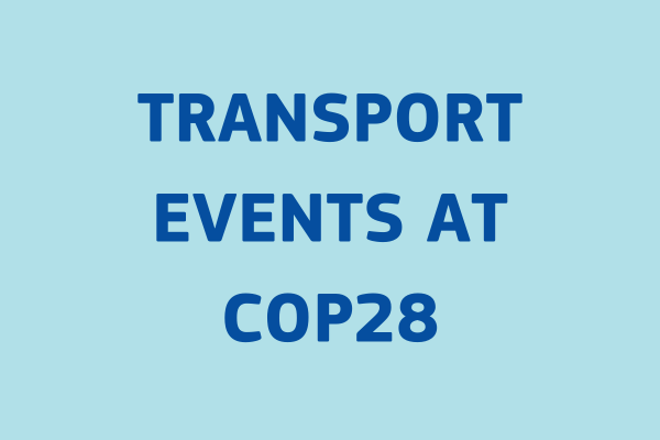 Transport events ar COP28